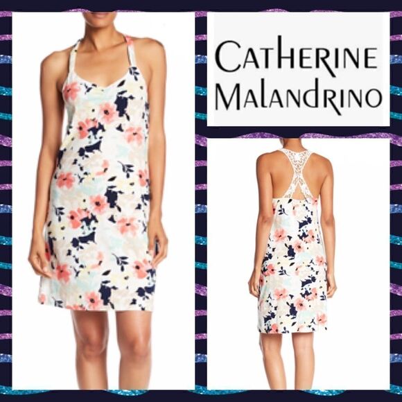 Catherine Malandrino Other - NWT MSRP $48 Catherine Malandrino Crochet Racerback Chemise Women's Size Small
